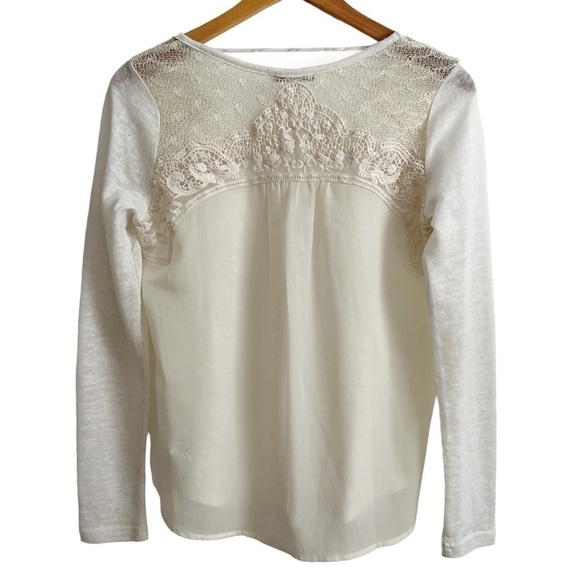 MISS Me Crochet Embroidered Sheer Long Sleeve Top - Picture 12 of 16